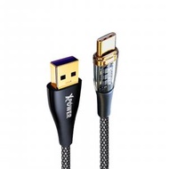 XPOWER - (黑色 | 1.2米) TPAC 透明殼高速傳輸充電 USB&gt;Type-C線 USB to Type-C Sync &amp; Charge Cable (原裝行貨 香港保養)