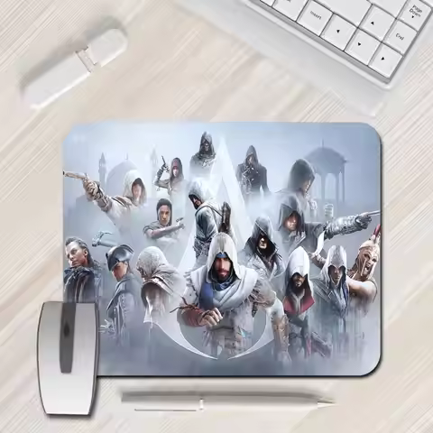 Assassins Creed XS Small Edge Gaming Mouse Pad 45x40x3cm for PC Gamer Desktop Office Decorations Esp