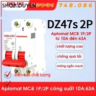 Safety circuit breaker MCB DELIXI-1 PHA 2 Phase 10A - 63A cutting current 6kA, (Domestic product), c