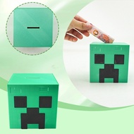 New Unique Creative Desktop Storage Bottom with Slider Drawer Minecraft Creepery Piggy Bank FIQK