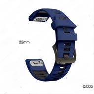 QUICKFIT 22mm Strap Garmin Fenix 8 47mm / E / 7 / 6 / 5 Plus Pro Sapphire