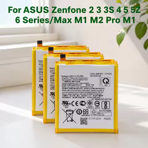 C11P1601 C11P1609 Battery For ASUS Zenfone 2 3 3S 4 5 5Z 6 Series/Max M1 M2 ZE520KL ZE551ML A500G A6