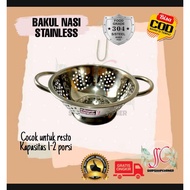 Stainless steel rice basket strainer without lid/rice strainer basket