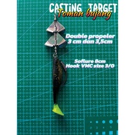 SOFT LURE 8CM DOUBLE PROPELLER 12 GRAM