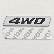 4WD Logo Stickers 3D Metal Emblem Badge Car Stickers Decals For Hyundai iX25 iX35 Tucson Toyota RAV4
