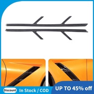 Soft Carbon Fiber Side  Car Side  Air Outlet Vent Decals Sticker Trim Accessories for  C7 2014-2019