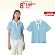 8SECONDS Towel Short Sleeve Collar T-shirt