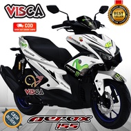 Decal Aerox 155 Old Full Body Stiker Aerox 155 Old Keren Striping Aerox 155 Old Variasi Movistar Mot