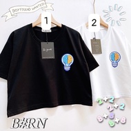 Be Yourself 65% Cotton Be Yourself loose crop top, summer fashion for women