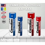 Camelion Batteries AA AAA Battery Super Heavy Duty & Akaline Plus 1.5V Bateri Camel Remote Control C