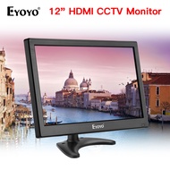 Eyoyo จอ HDMI ขนาดเล็กแบบพกพาจอ LCD 12นิ้ว1366X768 W /Hdmi VGA BNC AV อินพุตลำโพงในตัว