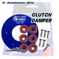 NLK PERFORMANCE CLUTCH DAMPER PLATE ALLOY SILVER BLUE GOLD REBET SCREW SET RUBBER YAMAHA Y15ZR V1 V2