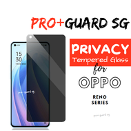 [SG SELLER] Privacy Tempered Glass Reno 11F 8 Pro 8 7 7z 5z 5 z 3 2 2z 4G 5G (not film) Screen Protector Oppo