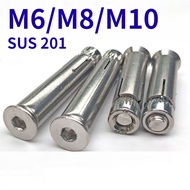 [HJC-GY] 201 Stainless Steel Sleeve Anchor Wall Plug | Expansion Anchor Bolt M6/M8/M10