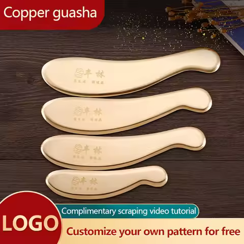 copper Gua sha plate TCM physiotherapy body gua sha Massage tools Back shoulder and neck gua-sha met