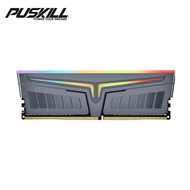 Puskill หน่วยความจำ DDR4 16GBx2 8GBx2 RGB 1.35V 3600MHz 3200MHz PC4 XMP2.0ระบายความร้อนแบบคู่สำหรับเดสก์ท็อปแรม