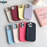 Square Edge Silicone Phone Case Compatible for iPhone 7 8 Plus Soft Casing Shockproof Metal shot Cover