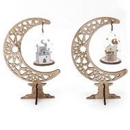 (JYSHOP4U) Wooden Moon Lantern Ornaments | Handicrafts Home Decorations | Craft & Decorative Items