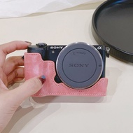Portable SNOY A5100 Camera Bag Protective Leather Case Cute Base Stand Shoulder Strap for Sony A5000