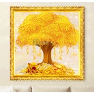 【Ready Stock】✚✹Diamond Painting 5D DIY Full Drill Wall Decor Inspired By Lucky Charm Money Tree For