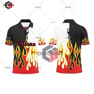 Monochrome Inferno Fusion Jersey Retro Collar Shirt Sublimation Jersey Retro Viral