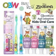 BZU BZU DentiBiome Kids Toothbrush | DentiBiome Kids Toothpaste - Stage 2 & 3 (Bzu Bzu Zootopia)