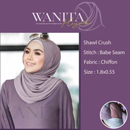 SHAWL CRUSH CHIFFON MICRO PLEATED HIGH QUALITY GUARANTEED
