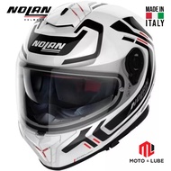 NOLAN N80-8 ALLY BLACK RED WGITE HELMET 052