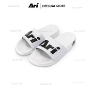 ARI SLIDE SANDALS - WHITE/BLACK รองเท้าแตะ อาริ SANDALS สีขาว