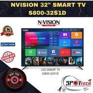 NVISION 32" SMART TV LED | S800-32S1D | 1366 x 768 Resolution | Android 9.0