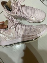 Nike kd10 us8 26.5 珍珠阿姨 粉紅色  籃球鞋