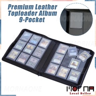 9-Pocket Toploader Binder Album Premium Leather Toploader Album Binder Photocard Binder (for KPOP, N