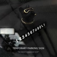 Temporary Parking Phone Number Plate High Temperature Vehicle Resistant Accessory P6e4