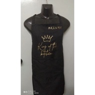 Customade Apron (apron cetak nama sendiri)