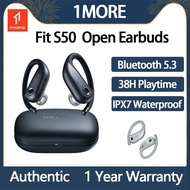Original 1MORE FIT S50 OWS Open Ear Earbuds Wireless Bluetooth 5.3 DLC Driver, 38H playtime, IPX7 Wa