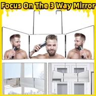 [Focus On The 3 Way Mirror]3 way mirror Three-fold Mirror Three-Sided Mirror Self-Service Haircut Re