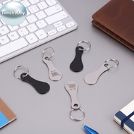 TimeHebay Shopping Cart Trolley Token Stainless Steel Keychain Key Ring for Supermarket Reusable Con