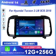 Android 14 Radio Stereo For Hyundai Tucson 2 LM IX35 2018 Auto Multimedia Video Player GPS Navigatio