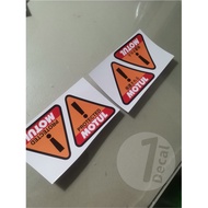 Motul triangle sticker decal for cars, laptop, helmet, aqua flask, bike