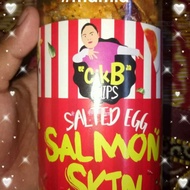 Salmon skin salted egg by cik B dsv