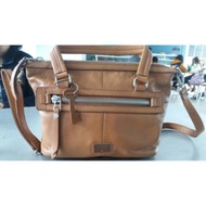 Preloved fossil dawson camel bag