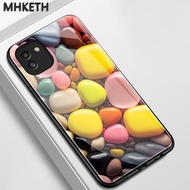 Case For Samsung A03 A02s A03s M02s F02s A02 M02 Colorful Stone Pattern Glass Phone