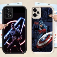 YS-42 Captain America Shockproof Casing for Xiaomi Redmi Note 12 15C Turbo 3 13X poco X5 F5 F6 F7 M6