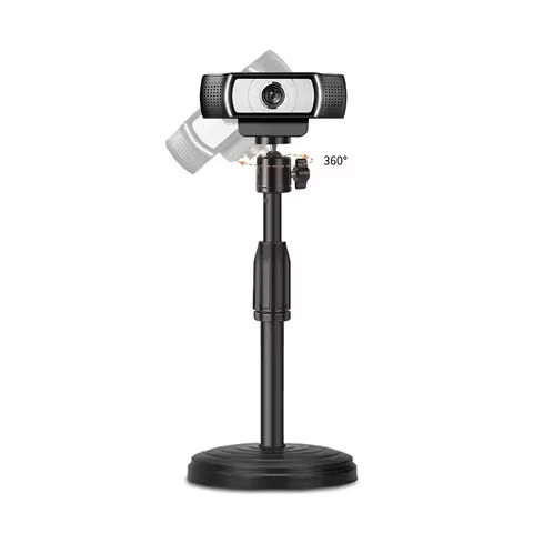 Adjustable Table Webcam Tripod Mount Support for Logitech C920 C270 Web Camera Desk Stand Holder Tri
