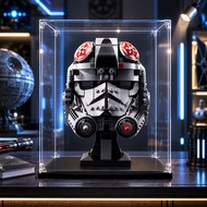 Acrylic Display Case Dustproof Showcase for LEGO 75429 AT-AT Driver™ Helmet Boba Fett Helmet