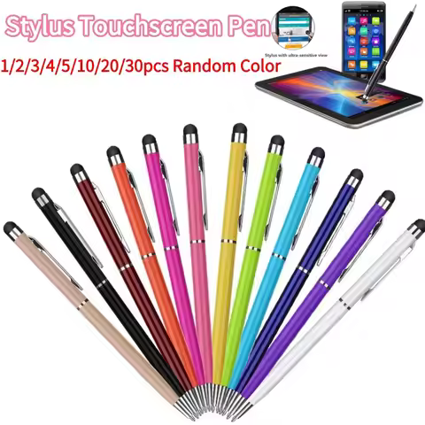 Universal Capacitive Pen Stylus Touchscreen Pen For Ipad Tablet PC 2 In 1 Capacitive Stylus Pen Draw