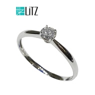 LITZ 18K White Gold Diamond Ring DR144
