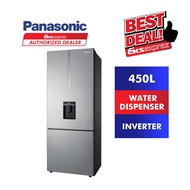 Panasonic 2-Door Bottom Freezer Inverter Fridge NR-BX460WSMY