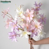 Artificial Flower Nordic Style 3Head Silk Lily for home decoration simulation flower wedding party f