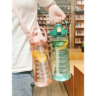 [READY STOCK] Water Bottle With Straw 2 Litre / Botol Air Dengan Straw 2 Liter